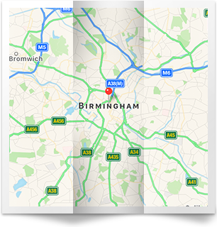 Birmingham area map